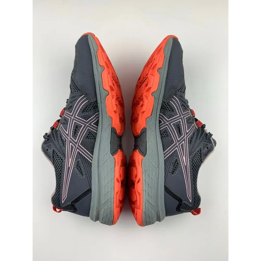 Asics Gel-Venture 8 Trail Running Shoes Grey Ginger Peach Sneakers Women's 8